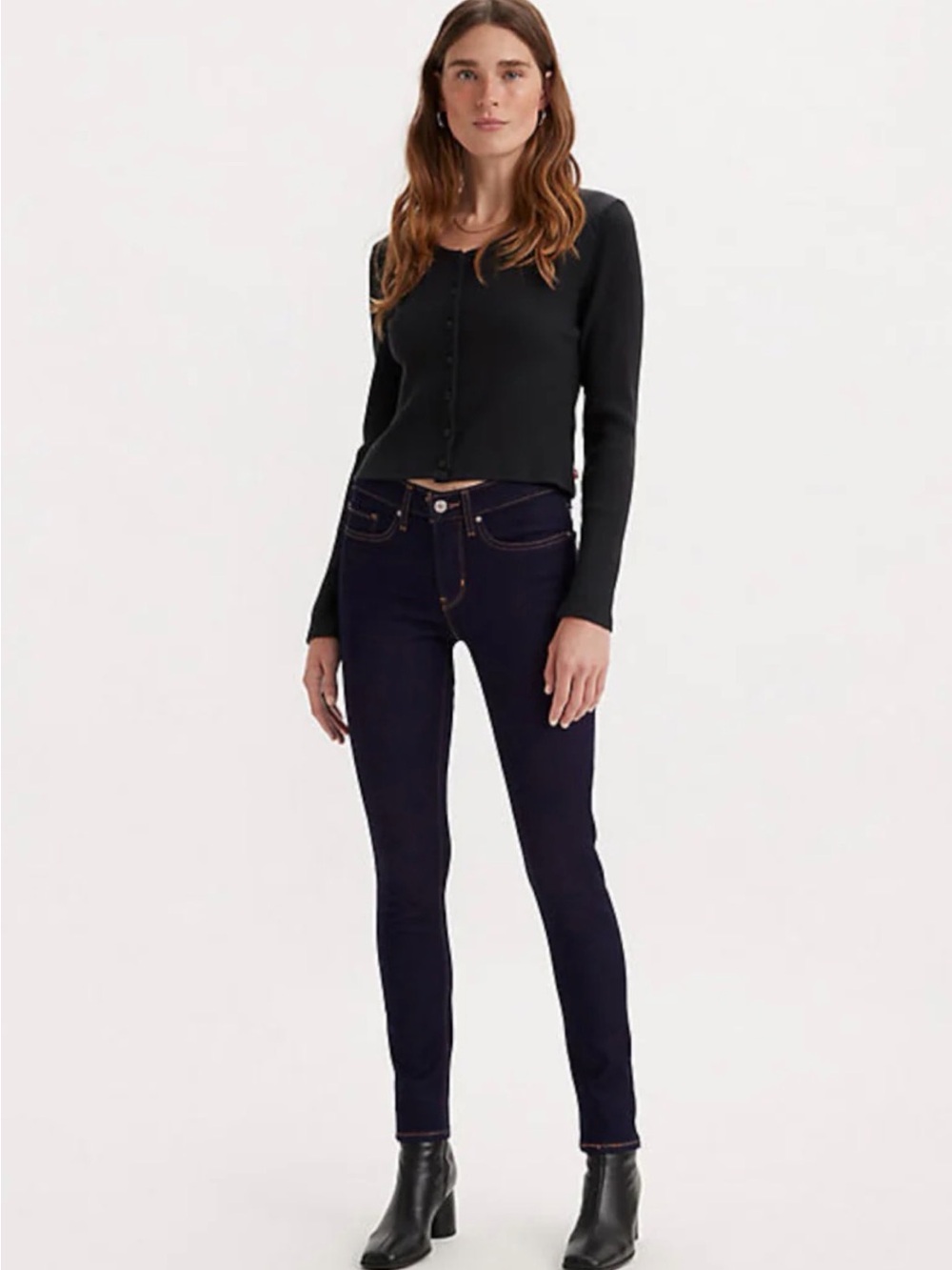 👖Levi’s 311 shaping skinny dark wash mid-rise jeans. Size 14 med. W32/L30. NWT.